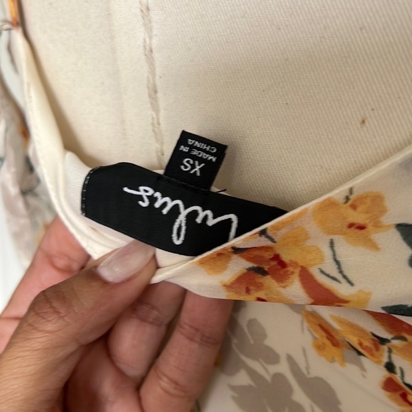 NWT Lulus Shadow Blossom Cream Floral Maxi Dress - Picture 9 of 12